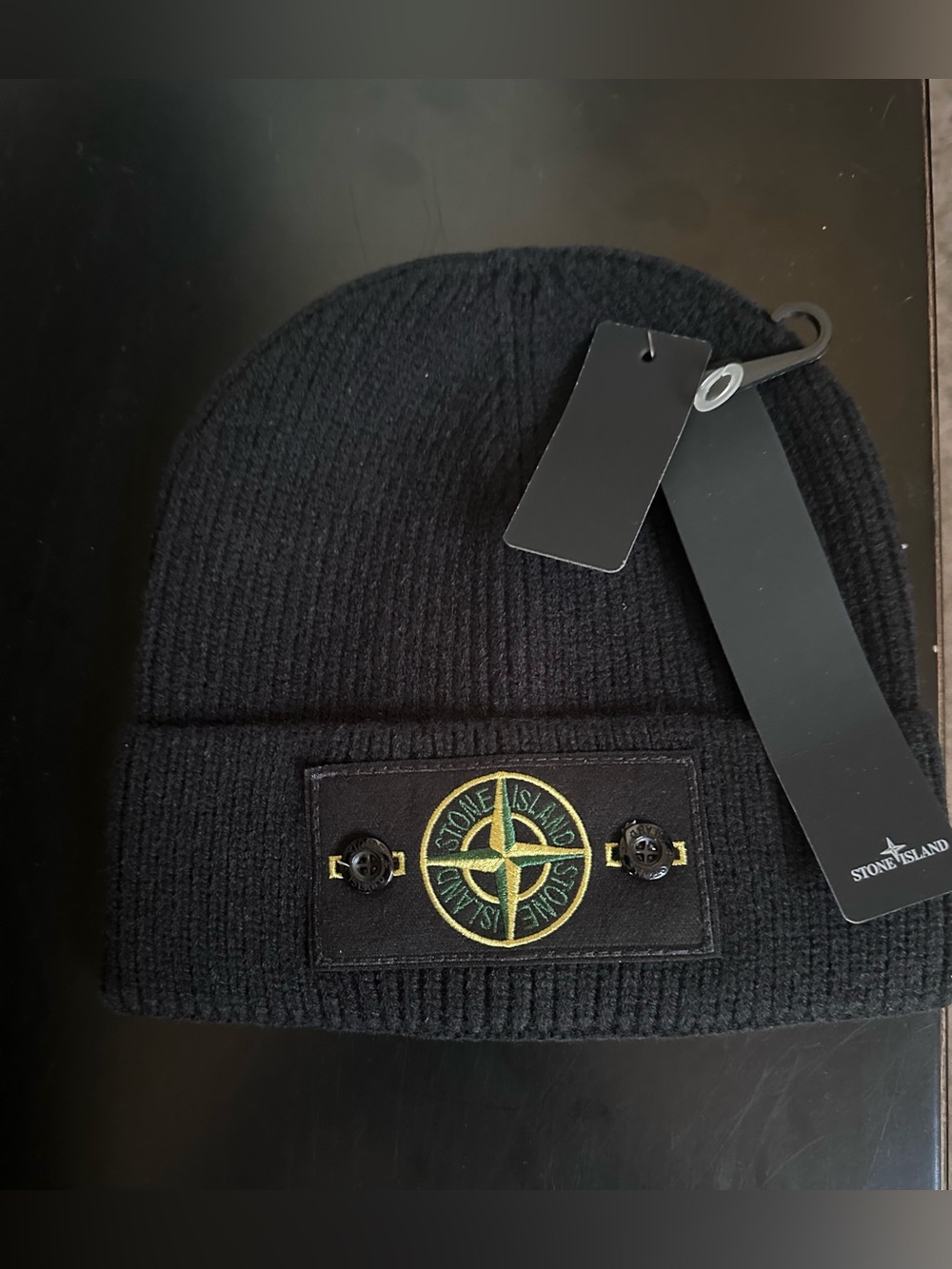 Stone Island Black Logo Graphic